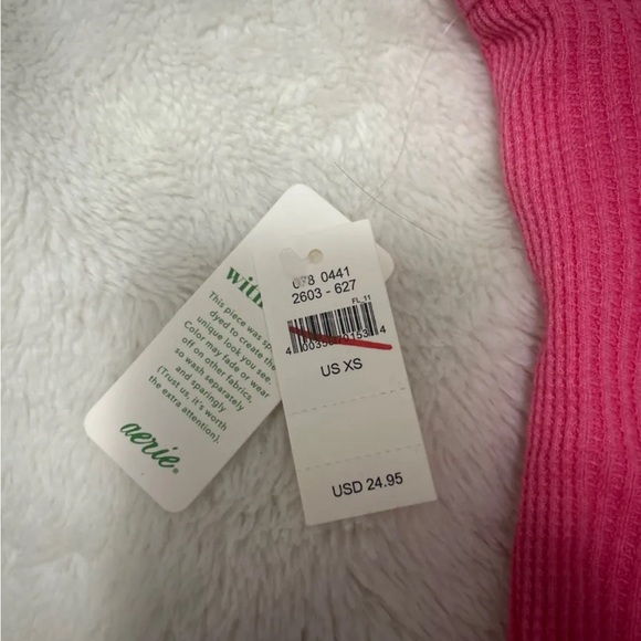 Pink Ribbed Snap Button Top - Picture 3 of 5